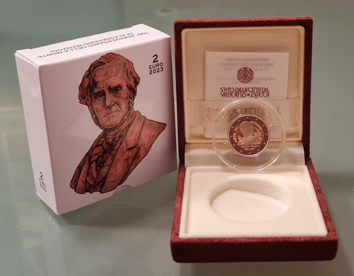 Vaticaan. 2 Euro 2023 Alessandro Manzoni Proof (Zonder, Postzegels en Munten, Munten | Europa | Euromunten