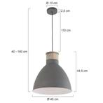 Mexlite hanglamp Metta 7889GR Nieuw, Huis en Inrichting, Lampen | Hanglampen, Nieuw, Ophalen of Verzenden, Landelijk, Metaal