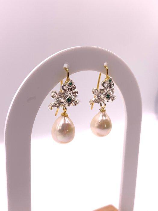 Zonder Minimumprijs - Cocktail oorbellen - 9 kt. Geel goud,, Sieraden, Tassen en Uiterlijk, Antieke sieraden