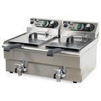 HCB Dubbele friteuse - 2 x 10 liter - 2 x 230V - RVS, Verzenden, Nieuw in verpakking, Fornuis, Frituur en Grillen