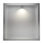Inbouwnis Wiesbaden Demis 30x30x7cm Met Led RVS, Ophalen of Verzenden, Nieuw, Bad