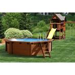 Interline Bali houten zwembad Ø530 x 136 cm - incl. pakket, Tuin en Terras, Zwembaden, Ophalen of Verzenden, Nieuw