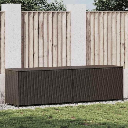 vidaXL Tuinbox 200x50x60 cm poly rattan bruin, Tuin en Terras, Overige Tuin en Terras, Nieuw, Verzenden