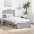 vidaXL Bedframe met lade Grijs Sonoma 75 x 190 cm, Verzenden, Nieuw