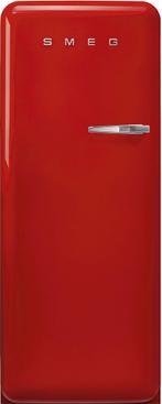 Smeg FAB28LRD6 retro jaren 50 koelkast - rood - linksdraaien, Witgoed en Apparatuur, Koelkasten en IJskasten, 150 tot 200 liter