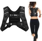 LIVSK Gewichtsvest 9 kg met Reflecterende Strips - Verstelba, Sport en Fitness, Verzenden, Nieuw