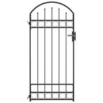 Stalen Tuinpoort Zwart 89x200 - Tweedekansje - Veiligheid..., Met poort, Nieuw, Ophalen of Verzenden, Tuinhek