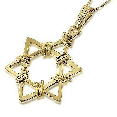 Davidster hangertje, 14K gouden Davidster hangertje in ex..., Sieraden, Tassen en Uiterlijk, Kettinghangers, Verzenden