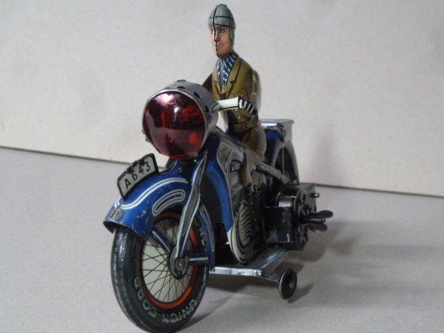 Arnold - A-643 motorfiets met bestuurder, uit de doos -, Antiek en Kunst, Antiek | Speelgoed