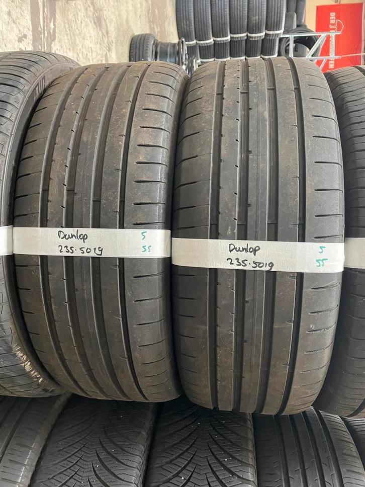 235-50-19 Dunlop Zomerbanden 5mm Incl Montage 235 50 19, Auto-onderdelen, Banden en Velgen, 19 inch, Zomerbanden, 235 mm, Personenwagen