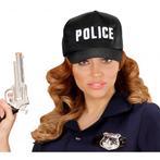 Zwarte politie verkleed pet voor volwassenen - Politiepetten, Nieuw, Verzenden