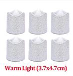 Actie led minikaarsje zilver glitter  per stuk! mooi klein, Hobby en Vrije tijd, Knutselen, Ophalen of Verzenden, Nieuw