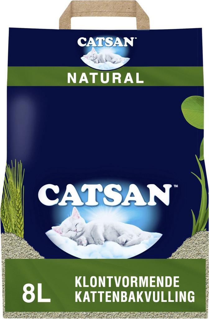 Catsan Kattenbakvulling - Natural Klontvormend - 8 L, Dieren en Toebehoren, Katten-accessoires, Nieuw, Ophalen of Verzenden