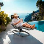 Ligstoel Toulon, ergonomisch, schommelfunctie - grijs, Set v, Verzenden, Nieuw