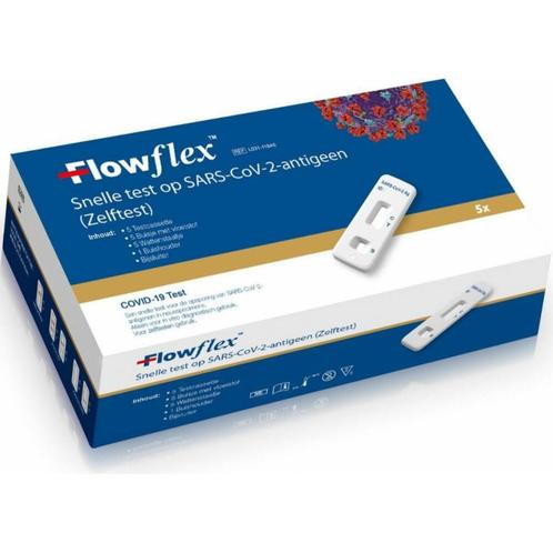 3x Flowflex Corona Zelftest 5 stuks, Sport en Fitness, Gezondheidsproducten en Wellness, Nieuw, Verzenden