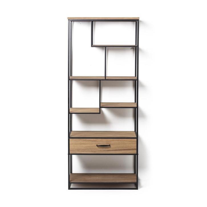 Vakkenkast Charlie met lade - 170x70x33 cm, Huis en Inrichting, Kasten | Wandmeubels, Verzenden