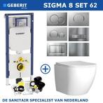 Geberit UP720 Toiletset Compleet | Inbouwreservoir | Sigma 8, Ophalen of Verzenden, Nieuw, Overige typen