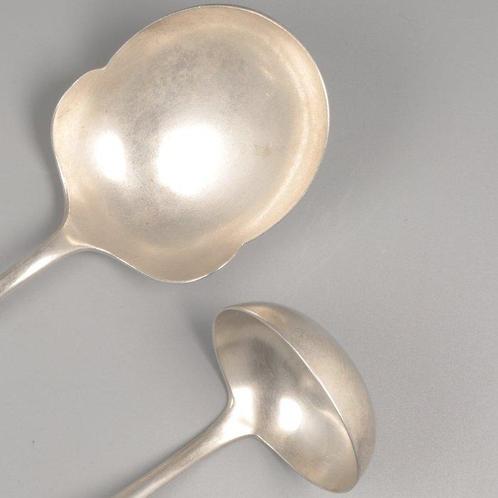 J.M. van Kempen & Zonen Haags lofje Juslepel & - Aardappel, Antiek en Kunst, Antiek | Goud en Zilver