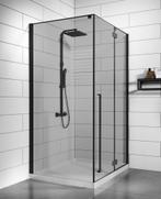 Douchecabine Vancouver 90 x 120 x 190 cm Zwart Rookglas, Doe-het-zelf en Verbouw, Sanitair, Verzenden, Nieuw, Douche