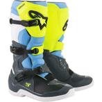 Crosslaarzen Alpinestars Tech 3 Fluo Geel / Cyan [AANBIEDING, Motoren, Kleding | Motorkleding, Nieuw met kaartje, Laarzen