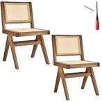 Houten stoel Lizzy met Weens vlechtwerk, draagkracht 120 kg, Huis en Inrichting, Stoelen, Verzenden, Nieuw