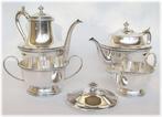 Koffie- en theeservies - .900 zilver - 2873 gr - Begin 20e, Antiek en Kunst, Antiek | Goud en Zilver