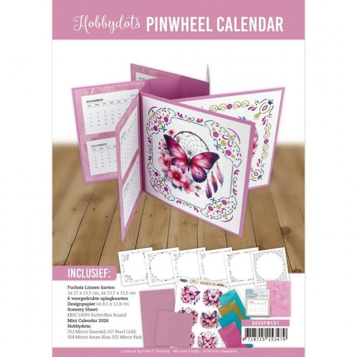 Hobbydots Pinwheel Calender - Berries Beauties Butterflies, Hobby en Vrije tijd, Kaarten | Zelf maken, Blanco kaart of Basiskaart