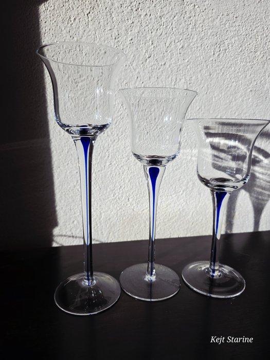 Orrefors - Erika Lagerbielk - Kaarsenhouder - Glas, Antiek en Kunst, Antiek | Glas en Kristal