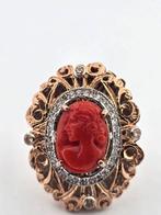 Zonder Minimumprijs - Ring - 10 kt. Roségoud Koraal -, Nieuw