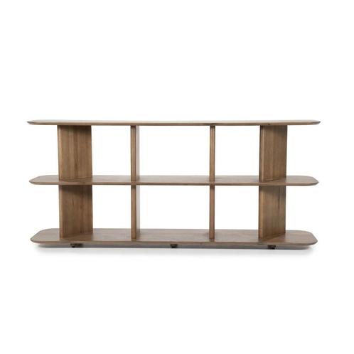 *WOONWINKEL* Eleonora Ty Open Dressoir Eikenhout Bruin, Huis en Inrichting, Tafels | Sidetables, Nieuw, Verzenden