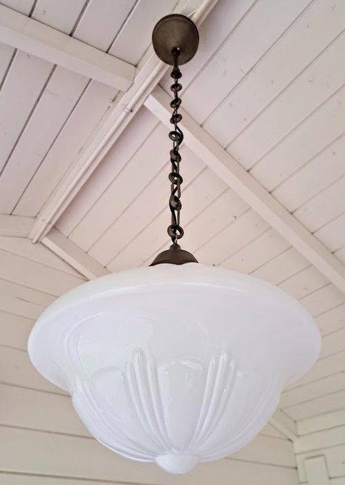 Plafondlamp - Phililite Pendant - Art Deco - messing,, Antiek en Kunst, Kunst | Designobjecten