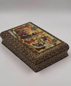 Khatam kari doos - Hout, Messing, Been, Steen -