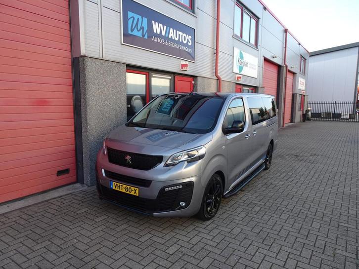 Peugeot Expert 2.0 BlueHDI 150 Long Sport DC 2 x schuifdeur, Auto's, Bestelauto's, Dealer onderhouden, Lease, Zwart, Handgeschakeld