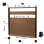 Modulair Schutting Composiet Licht Grijs 180x180 Cm (zonder, Nieuw