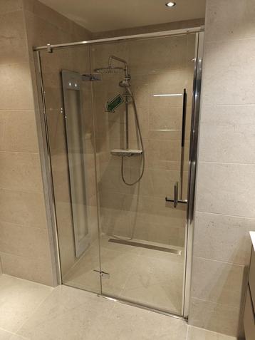 Douchedeur nis ca. 120cm helder antikalk glas - 0084 beschikbaar voor biedingen