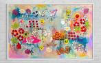 iqra - Original Abstract Floral Pop Art Painting on Cotton
