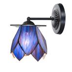 Tiffany wandlamp zwart met Blue Lotus, Verzenden, Nieuw