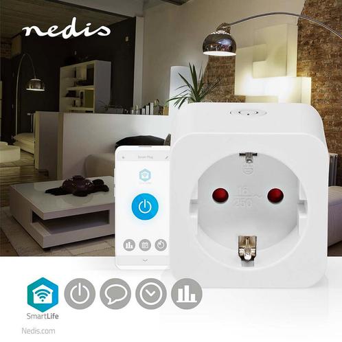 SmartLife Smart Stekker | Wi-Fi | Energiemeter | 3680 W, Doe-het-zelf en Verbouw, Elektra en Kabels, Nieuw, Verzenden