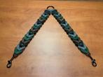 Leren duo honden riem grey/green/black/brown, Ophalen of Verzenden, Nieuw