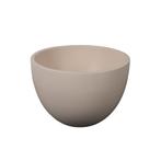 Mini Waskom Idas 22.5x22.5x15.5cm beton rond beige inclusief, Verzenden, Nieuw