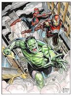 Ben Dewey - 1 Original colour drawing - The Avengers - ft, Boeken, Nieuw