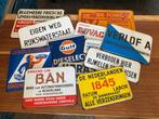 TE KOOP GEVRAAGD OUDE EMAILLE RECLAME BORDEN BORD BORDJE