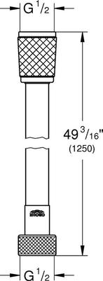 GROHE VitalioFlex Silver Long-Life TwistStop Doucheslang, Huis en Inrichting, Ophalen of Verzenden, Zo goed als nieuw