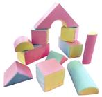 Grote schuimen bouwblokken - 11 stuks - gekleurd - roze,..., Ophalen of Verzenden, Nieuw