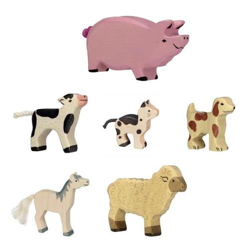 Voordeelset Holztiger Boerderijdieren, Kinderen en Baby's, Speelgoed | Overig