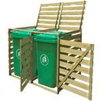 vidaXL Containerberging dubbel 240 L geïmpregneerd hout, Doe-het-zelf en Verbouw, Verzenden, Nieuw