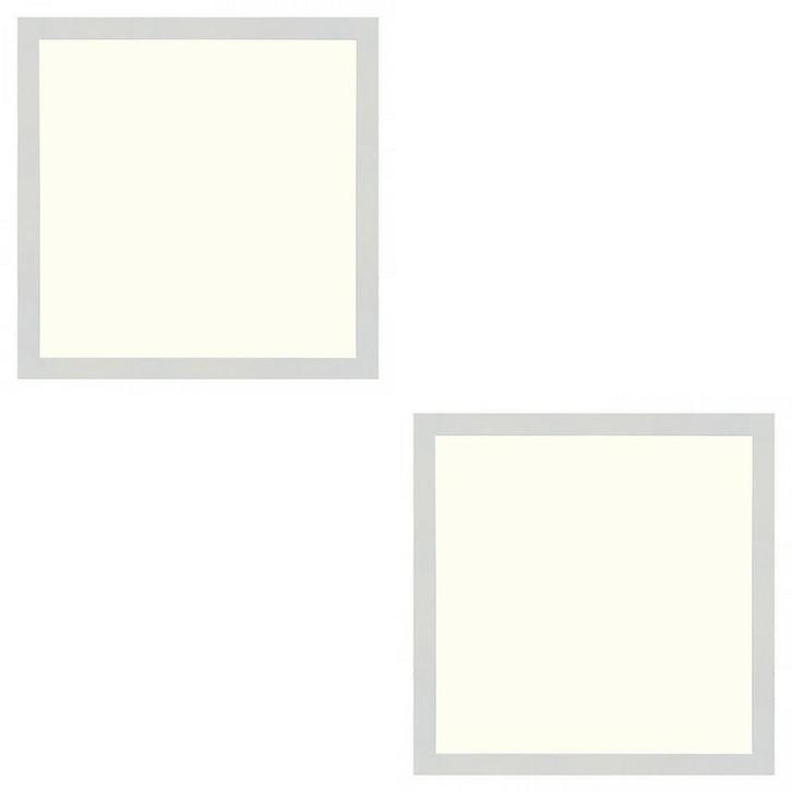 LED Paneel Slim 2 Pack - 30x30 Natuurlijk Wit 4200K - 24W, Doe-het-zelf en Verbouw, Bouwverlichting, Lamp met armatuur, Nieuw