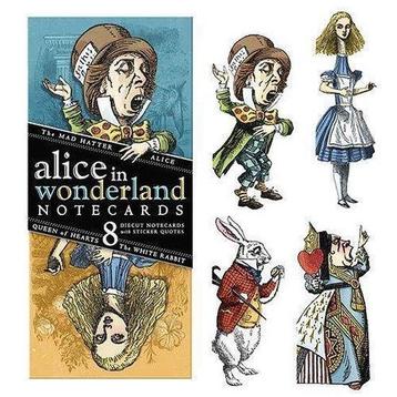 Alice in Wonderland Notecards - Quotable Notables - Boxed beschikbaar voor biedingen