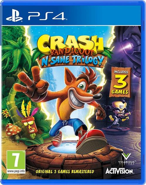 Crash Bandicoot N. Sane Trilogy (PlayStation 4), Spelcomputers en Games, Games | Sony PlayStation 4, Gebruikt, Vanaf 3 jaar, Verzenden