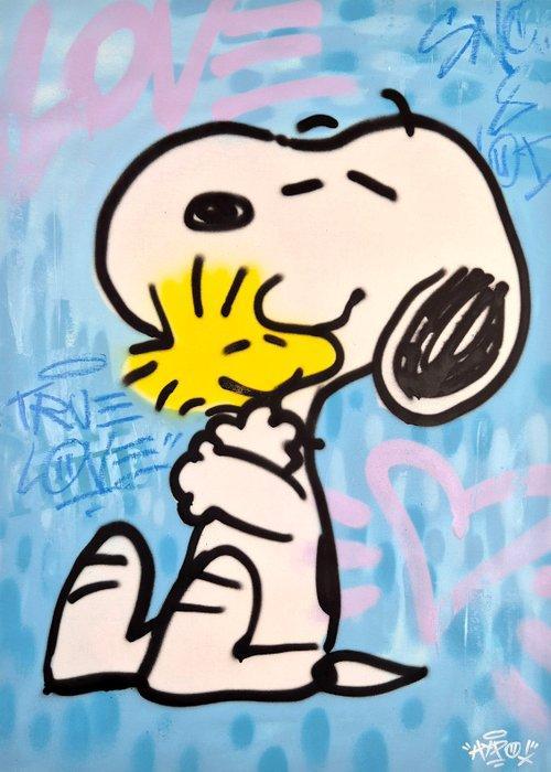 Hipo (1988) - Snoopy & Woodstock- It’s simply how it has to, Antiek en Kunst, Kunst | Schilderijen | Modern